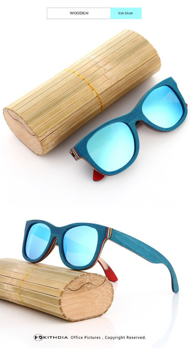 Men's Polarized 'Ludwig Sun' Wooden Sunglasses