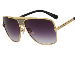 Men's Oversized Aviator 'Boss M' Metal Sunglasses