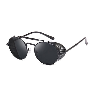 Men's Retro Round ' Billy Ford' Metal Sunglasses