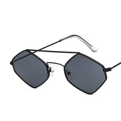 Men's Hexagon "Classy Retro" Metal Sunglasses