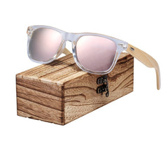 Men's Bamboo Rectangle 'Maddog' Wooden Sunglasses