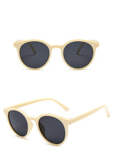 Women's Oversized 'Tan' Round Sunglasses