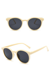 Women's Round 'Summer Bleach' Plastic Sunglasses