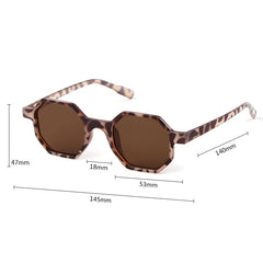 Women's Octagon 'Wilderness' Leopard Sunglasses