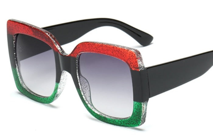 Women's Oversized Square 'Fester' Plastic Sunglasses