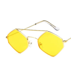 Men's Hexagon "Classy Retro" Metal Sunglasses