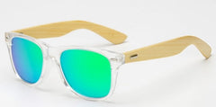 Women's Polarized Square 'Bieblich' Wooden Bamboo Sunglasses