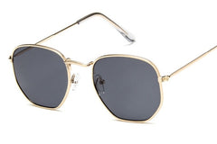 Women's Oversized Square 'Tweetie' Metal Sunglasses