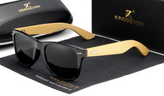 Men's Polarized Wayfarer 'Epicurian' Wooden Sunglasses