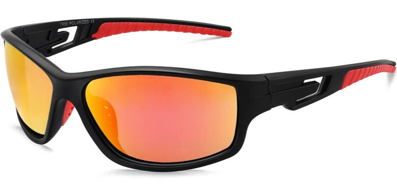 Men's Cycling Polarized 'Warden' Plastic Sports Sunglasses