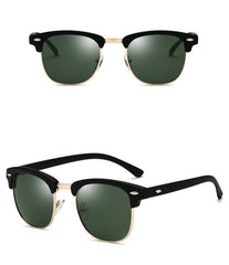 Men's Retro Square 'Big Boss' Polarized Sunglasses