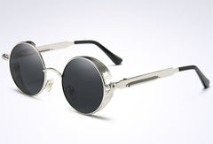 Men's Polarized Round 'Blake' Metal Sunglasses