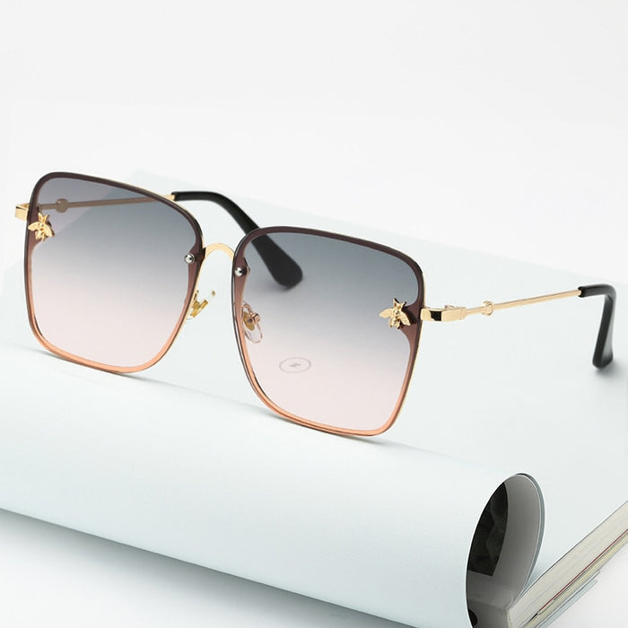 Women's Oversize Rimless 'Dusty' Square sunglasses