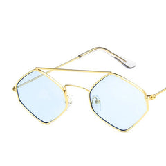 Men's Hexagon "Classy Retro" Metal Sunglasses