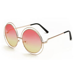 Women's Vintage Round 'Alchemy' Metal Sunglasses