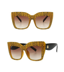 Women's Luxury Oversized 'The Star' vintage Cat Eye Sunglasses