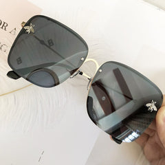 Women's Luxury Square 'Feiry' Metal Sunglasses