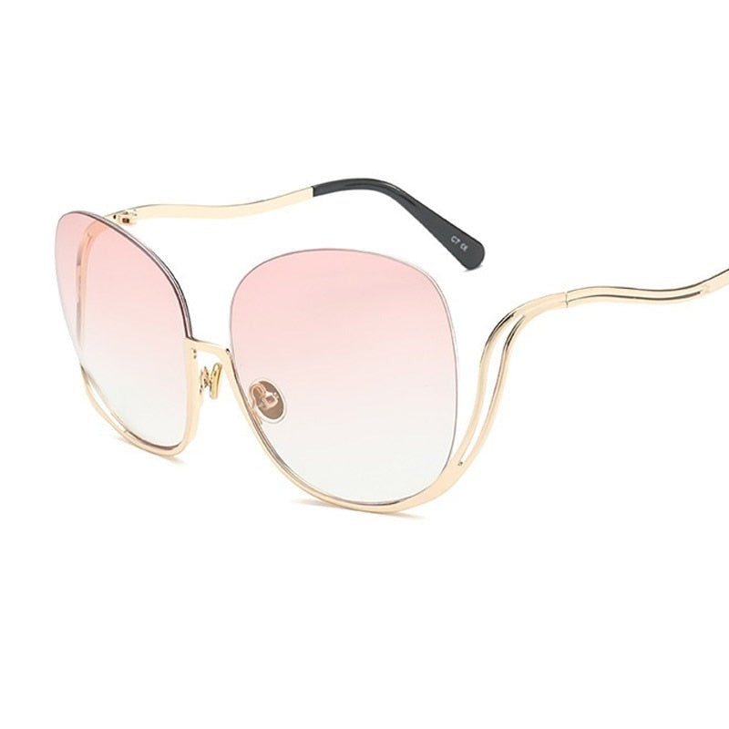 Women's Oversized 'Sun Kissed' Round Sunglasses