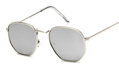 Women's Oversized Square 'Tweetie' Metal Sunglasses