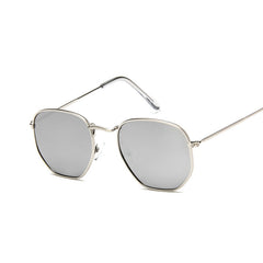 Women's Retro Square "Cool Hottie" Metal Sunglasses