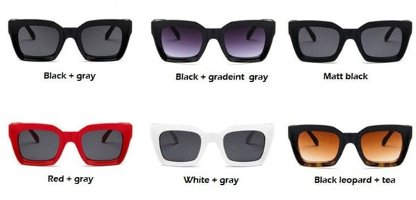 Women's Square 'Pretty Women' Plastic Sunglasses