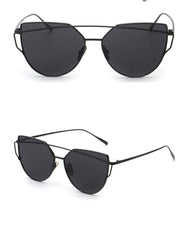 Women's Cat Eye 'The Glam' Metal Sunglasses