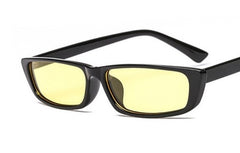 Women's Rectangle 'Simply Foos' Plastic Sunglasses