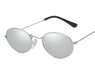 Men's Retro Oval 'Master Dirp ' Metal Sunglasses