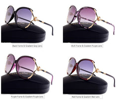 Women's Oversized Polarized 'Bossy Madam' Plastic Sunglasses