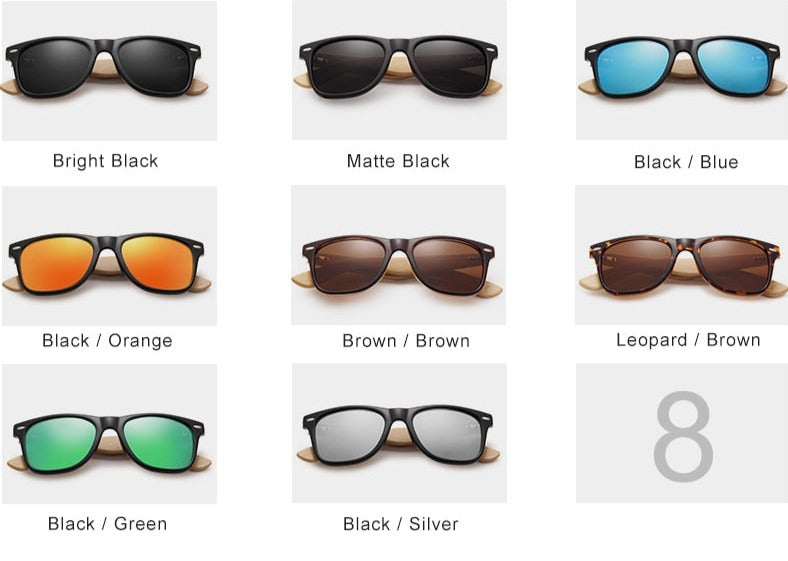 Men's Polarized Square 'Epicurian' Wooden Sunglasses