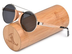 Women's Polarized Round 'Vienna ' Wooden Sunglasses