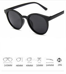 Women's Round 'Summer Bleach' Plastic Sunglasses