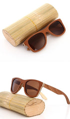 Men's Polarized 'Ludwig Sun' Wooden Sunglasses