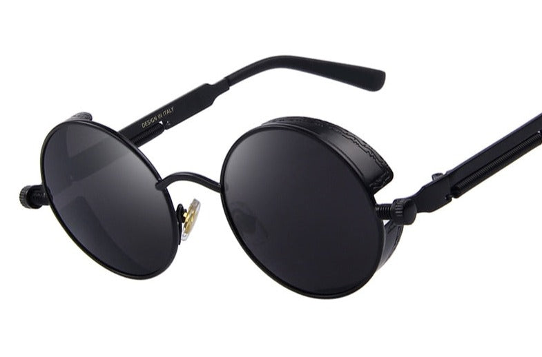 Women's Vintage Round 'Villa' Metal Sunglasses