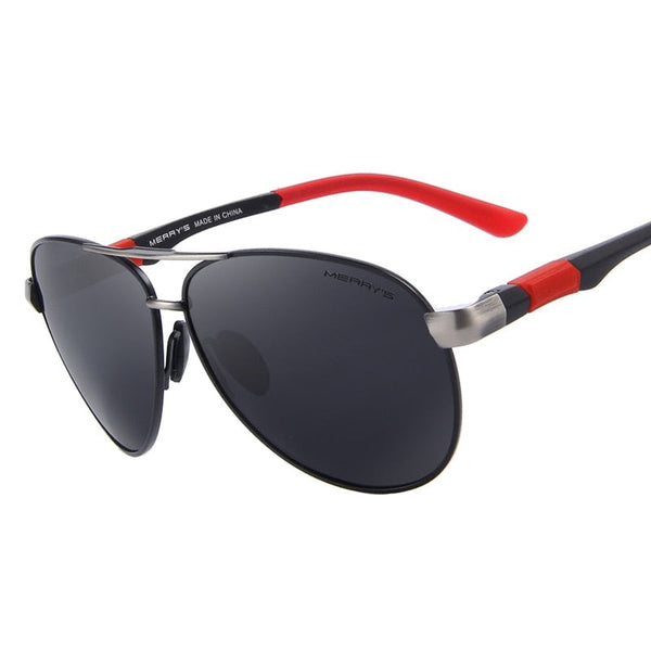 Men's Classic Pilot 'Solflare' Polarized Sunglasses