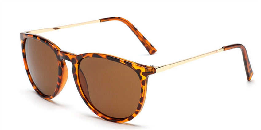 Unisex Retro 'Snazzy' Round Sunglasses