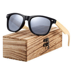 Men's Trend Square "Aloha" Wooden Sunglasses