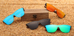 Men's Square 'Kenneth' Wooden Sunglasses