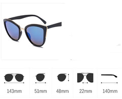 Women's Cat Eye 'Appeal' mirror sunglasses