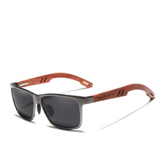 Men's Square 'Toni' Wooden Sunglasses