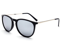 Unisex Retro 'Snazzy' Round Sunglasses