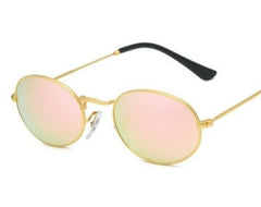 Men's Retro Oval 'Master Dirp ' Metal Sunglasses