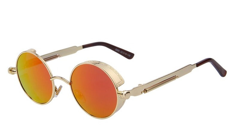 Women's Vintage Round 'Villa' Metal Sunglasses