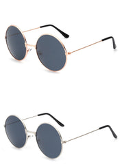 Men's Classic Round 'Circles' Metal Sunglasses