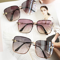 Women's Luxury Square 'Feiry' Metal Sunglasses