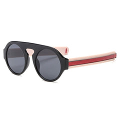 Men's Vintage Round 'Shark Eyes' Plastic  Sunglasses