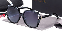 Women's Oversized Square 'Fiesty Chic' Plastic Sunglasses