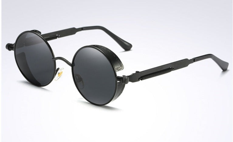 Men's Polarized Round 'Blake' Metal Sunglasses