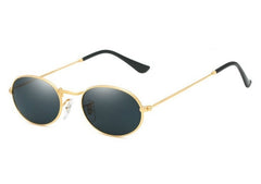 Men's Retro Oval 'Master Dirp ' Metal Sunglasses