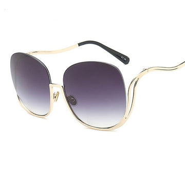 Women's Oversized 'Sun Kissed' Round Sunglasses